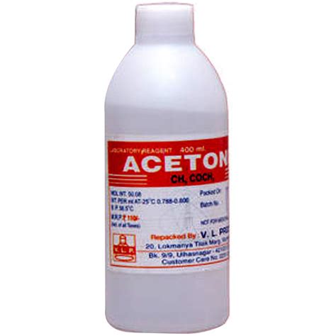 Image of a bottle of acetone.
